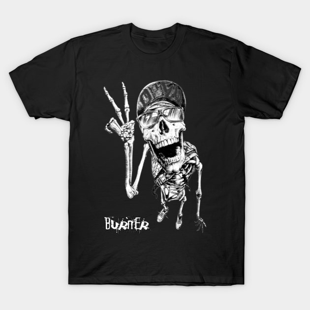 obey skull Burner T-Shirt by Alfabeth Kids